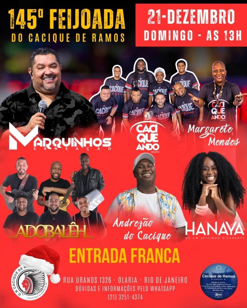 21-12-819x1024 Última Feijoada do Cacique de Ramos em 2025 acontece no dia 21